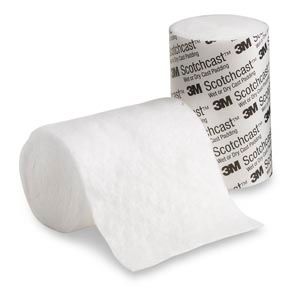 Scotchcast Padding Wet/Dry Synthetic 4"x4yd Limb White Hypoallergenic Not Made With Natural Rubber Latex Non-Sterile , 20/Pack , 80/Case , 3M WDP4