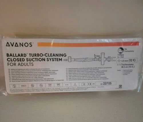 Closed Suction System, Turbo Cleaning, Adults, 14FR, T-Piece, Wet Pak, 20/cs , Avanos 2275106