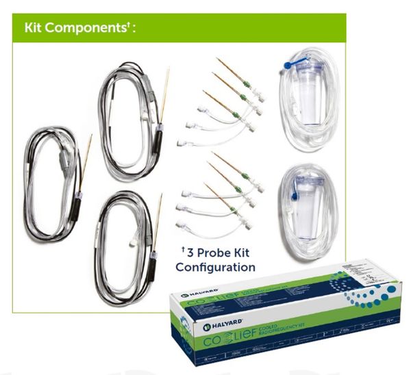 Cooled-RF Kit, 17G x 50mm, 4mm Active Tip, CRP-17-50 Probe, (6) FDI-17-50-4 Introducers, 1/cs , Avanos MCK3-17-50-4