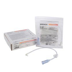 Bolus 12" Extension Set with Catheter Tip, SECUR-LOK, Right-Angle Connector, 5/cs , Avanos 0124-12