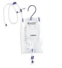 Enteral Drainage System with ENFit Connectors, 250 ml Bag, 75cm Extension Tubing, Bedside Hanger, 30/cs , Avanos EDS-250