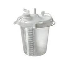 Canister Suction 1500cc Disposable With Stem Inlet 16/Case , Allied Health Care 20-08-0016