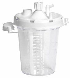 Suction Canister Allied 1500 mL Snap-On Lid , 48/Case , Allied Health Care 20-08-0003