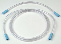 Suction Connector Tubing Gomco 15 Inch Length / 6 Foot Length 0.25 Inch I.D. Sterile Female Connector Clear Smooth OT Surface PVC , 10/Pack , Amsino S610100