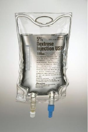 Caloric Agent Dextrose / Water 5% Intravenous IV Solution Flexible Bag 100 mL , Each , Baxter 2B0087