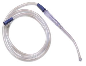 Yankauer Suction Instrument, Rigid, Open Tip, 1/4" x 6 ft Tubing, 20/cs , Cardinal 40614