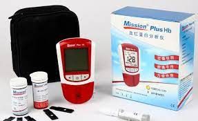 Each kit contains one of the following: Hb Meter, Carrying Case, Warranty Card, Quick Reference Guide, User Manual, 2 Optical Verifiers, 100 Test Cartridges, 120 Capillary Transfer Tubes, and Package Inserts.