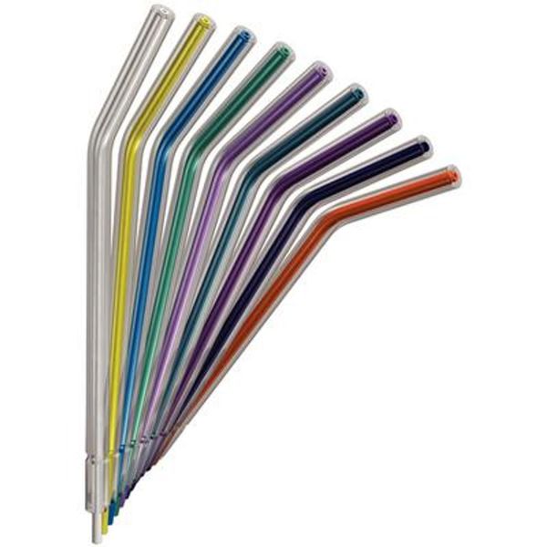 Crystal Tip Air/Water Syring Tips, Disposable, Rainbow, 250/bg , 18000/Case , MICROBRUSH CT1200