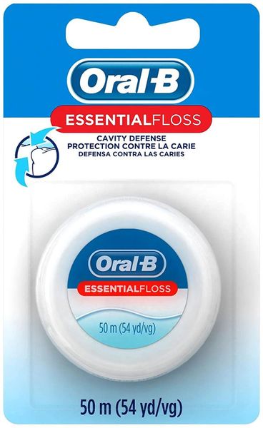 Oral-B Floss, Essentials, Cavity Protection, Unflavored, 55yds, 120/Case , Oral-B-80203884