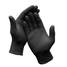 Powder Free Nitril Exam Gloves , Black , Size Small , 100/Box , 10 Box/Case , Nitril-Small-Black