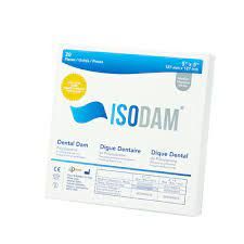 Isodam HD 5" x 5" Medium, Latex-free, Royal Blue. 20 pieces/bx , 5 Box/Case , FOUR D ISOHDB01800520