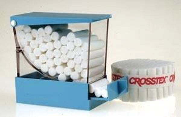 DELUXE COTTON ROLL DISPENSER 6/Box , Crosstex PDCBL