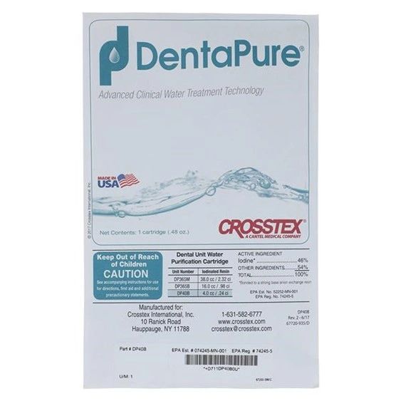 Dentapure Water Bottle Cartridge For 60 Days Each , Crosstex DP40B10