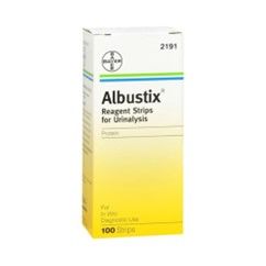 Albustix Reagent Strips (Dip-and-Read Test For Protein in Urine), 100/Bottle ,Each (2191), Siemens 10333485