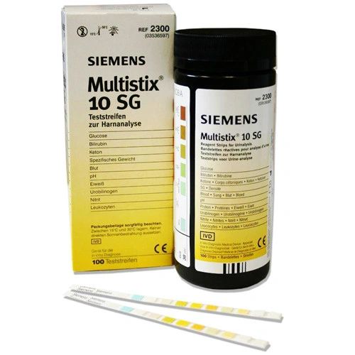 Multistix 10 SG Reagent Strips, CLIA Waived, 100/btl , 6 Bottles/Pack , Multistix-Pack