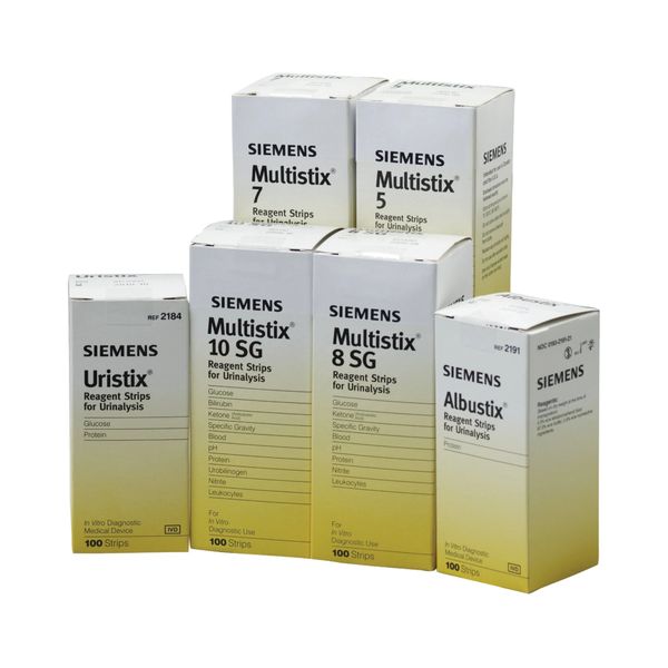 MULTISTIX 8SG URINE TEST STRIP, 100'S , 2164 24 Bottles/Case , Siemens 10337913-Case