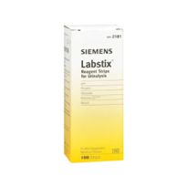 Reagent Test Strip Labstix Blood, Glucose, Ketone pH, Protein For Urinalysis 100 per Bottle , 6 Bottle/Pack Siemens 10337069-Pack