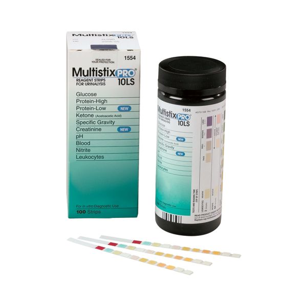 MULTISTIX PRO , 100 STRIPS / BOTTLE , 10331147 . Siemens 1554