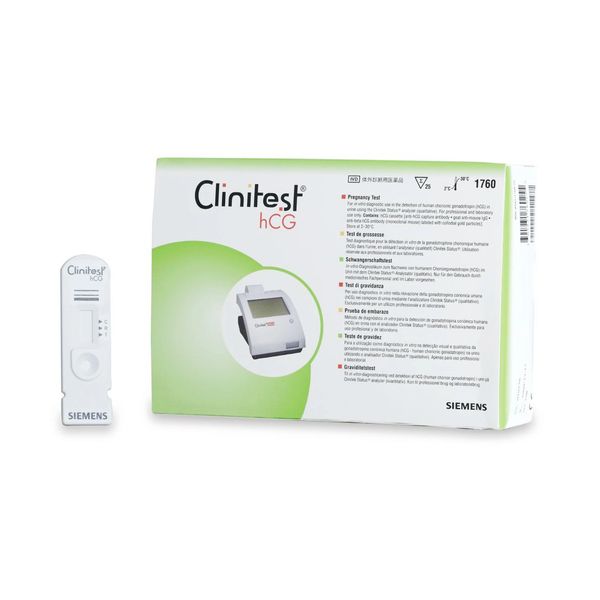 Reproductive Health Test Kit Clinites , hCG Fertility Test hCG Pregnancy Test Urine Sample , 25 Tests CLIA Waived , Bayer 1760 , Siemens 10310618