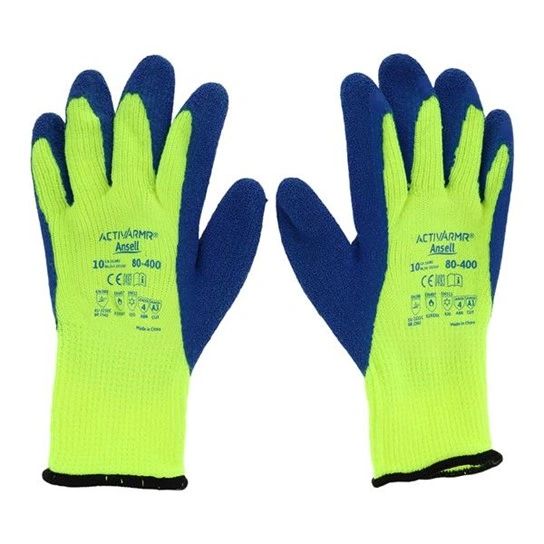 AccuTouch Nitrile/Vinyl Duty Gloves Blue / Green , 72/Case , Ansell 206421