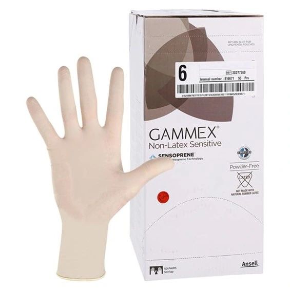 Gammex Polyisoprene Surgical Gloves 6 Cream, 50 Pairs/Box , 4 BX/Case , Ansell 20277260