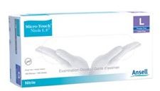 Micro-Touch EP Nitrile Exam Gloves Large Blue Non-Sterile Chemo Tested, 100/Box , 10 BX/Case , Ansell 6034053