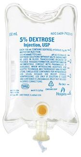 Caloric Agent Dextrose / Water, Preservative Free 5% Intravenous IV Solution Flexible Bag 500 mL , Each , Hospira 792203