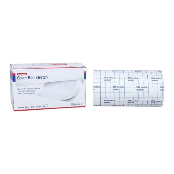 Cover-Roll Bandage Elastic 6"x10yd White Each , BSN 45554