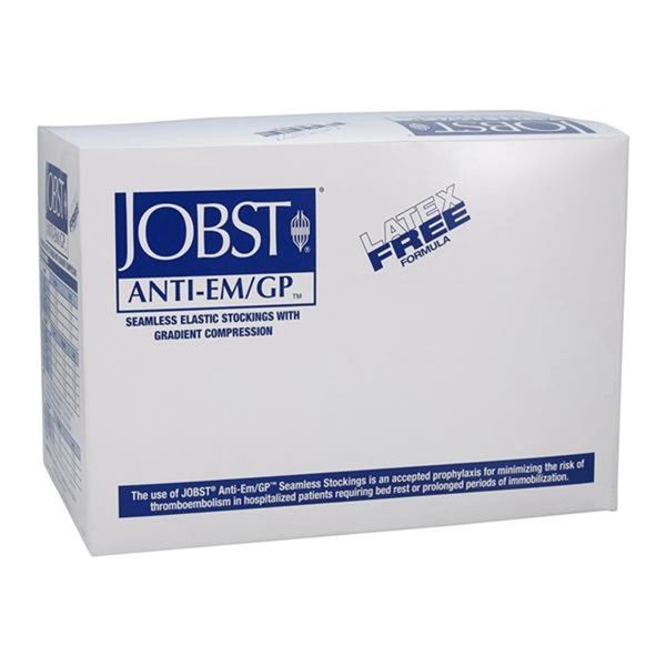 Jobst Compression Stocking Thigh High Inspection Toe Large Unisex 29-33" White , 6 Pair/Box , BSN 111459