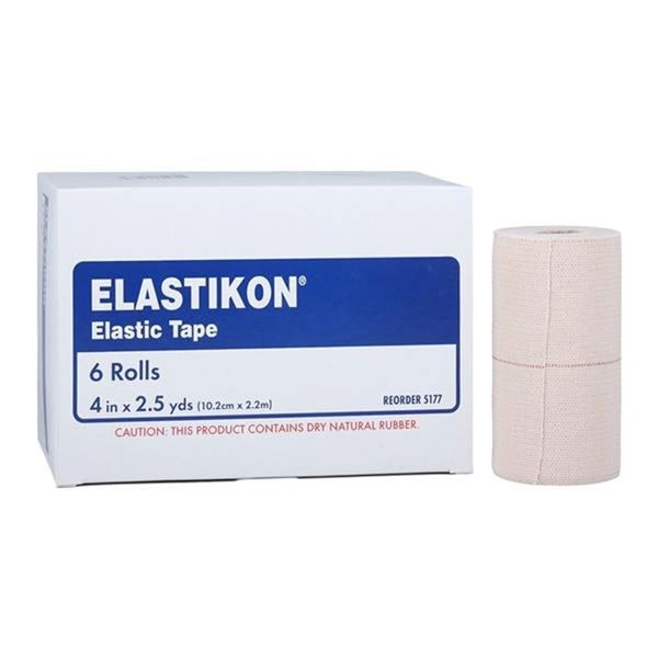 Actimove Elastikon Athletic Tape Cotton/Elastic 4"x2.5yd Tan 6/Box, 6 BX/Case , BSN 5177