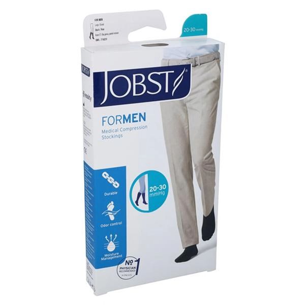 Jobst forMen Compression Socks Knee High Large Black ,BSN 115090