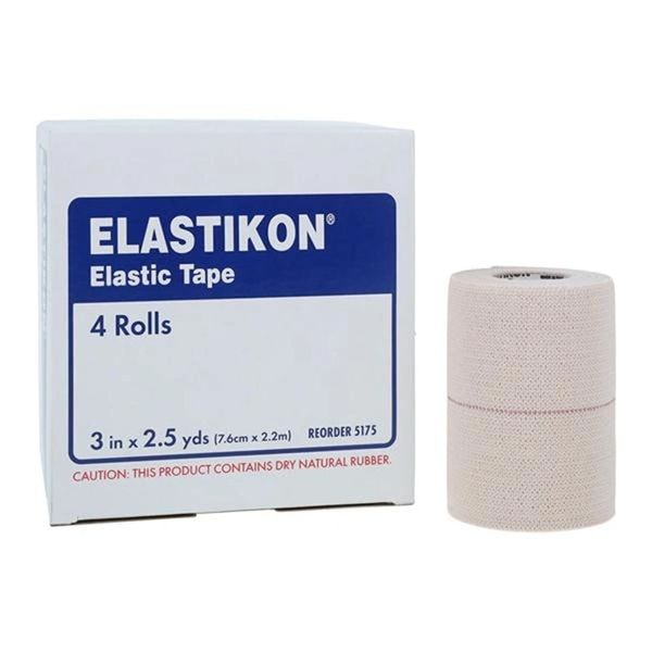 Actimove Elastikon Athletic Tape Cotton/Elastic 3"x2.5yd Tan 4/Box, 12 BX/Case , BSN 5175