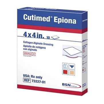 Cutimed Epiona Collagen Dressing 4x4" Sterile Non-Adhesive , 10/Box , BSN 7322701