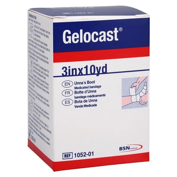 Gelocast Unna Boot Bandage Zinc Oxide/Calamine 3"x10yd Ea, 12 EA/Case , BSN 01052