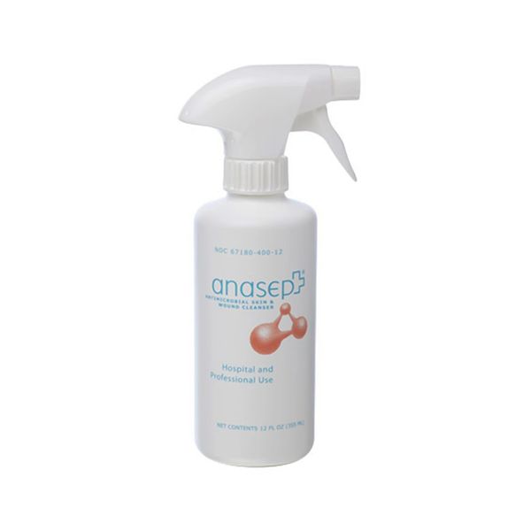 Wound Cleanser Anasept 12 oz. Spray Bottle NonSterile Antimicrobial , 12/Case , Bravida 4012SC