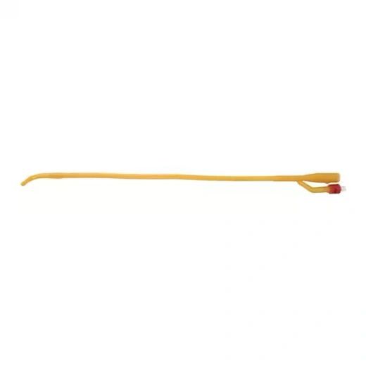 Lubricath 2-Way Foley Catheter Medium Coude Olive Tip Latex 18Fr 5cc, 12 EA/CA-Bard-0168L18