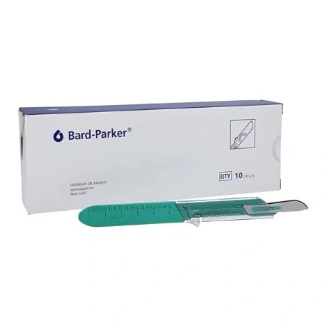 Bard-Parker Disp Safety Surgical Scalpel #10 Plastic/Stainless Steel Sterile-Bard-372610