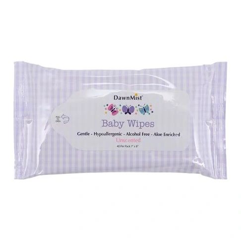 DawnMist Baby Wipes Disposable Unscented 7x8" 960/Ca-Dukal-BWU4024