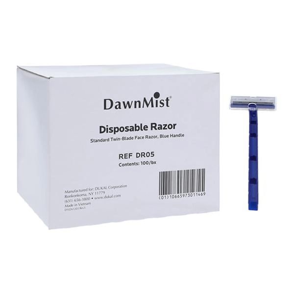 DawnMist Razor Blue Disposable 100/Bx-Dukal- DR05