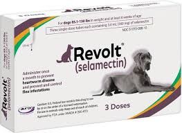 Revolt Selamectin Dog Plum 85.1-130lb , 3/Pack , Aurora Pharm 16017