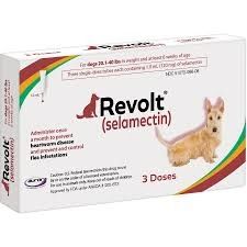 Revolt Selamectin Dogs 20.1 to 40lbs 120mg .1mL, 3/Pack , Aurora Pharm 16013