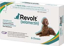 Revolt for Dogs 40.1 to 85 Pounds, Teal Label (6 Dose) , Aurora Pharm 16016