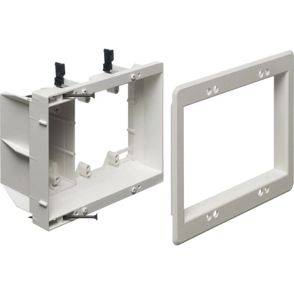 Recessed Entertainment Box, Old Work, 3-Gang, Non-Metallic Pl#0786626