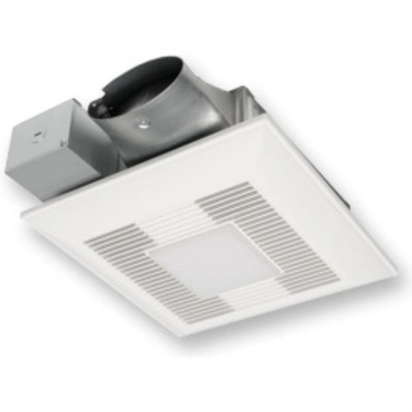 Whisper Ventilation Fan with LED Light, Shallow Pl#0329361