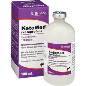 KetoMed (Ketoprofen) Sterile Solution 100mg/mL, 50mL , Bimeda 1KET007