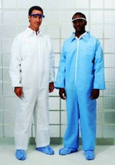 Coveralls, Open Cuff/Ankle, Medium Weight, XX-Large, Blue, 24/cs , Cardinal 1202CV