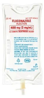 Antifungal Fluconazole in Dextrose, ISO-OS 2 mg / mL Intravenous Injection Piggyback Container 200 mL , 6/Case , Hospira 468402