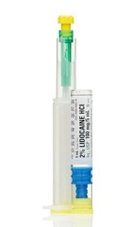 Antiarrhythmic Agent Lidocaine HCl, Preservative Free 2%, 20 mg / mL Intravenous Injection Prefilled Syringe 5 mL , 10/Pack , Hospira 490334