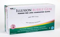 Illusion Glove PF Bubble Gum Blue Large 100/Bx , 10 Box/Case