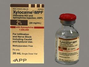 Xylocaine® - MPF Local Anesthetic Lidocaine HCl / Epinephrine, Preservative Free 2% - 1:200,000 Injection Single Dose Vial 20 mL , 5/Case , APP 63323048921